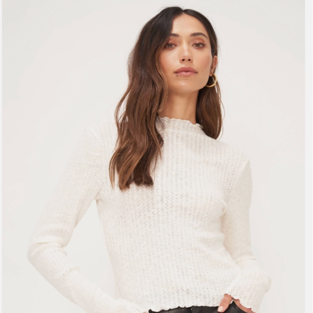 Rib Fitted Long Sleeve